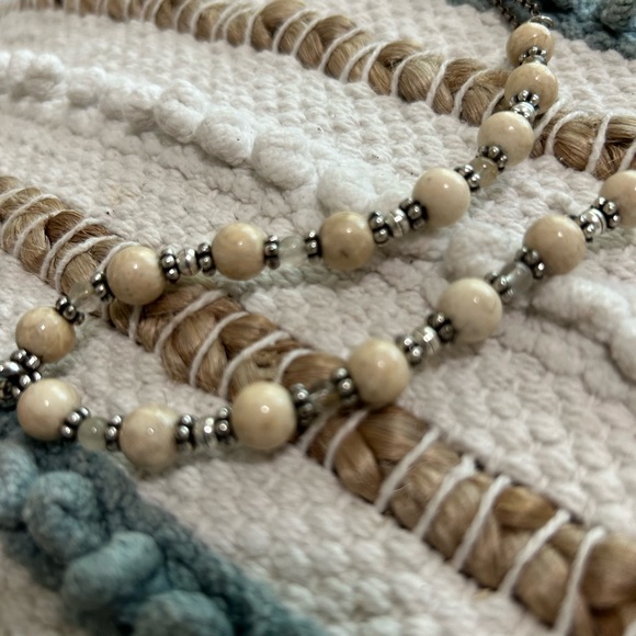 Beautiful unique hand painted bead necklace vintage one of a kind - Picture 4 of 6